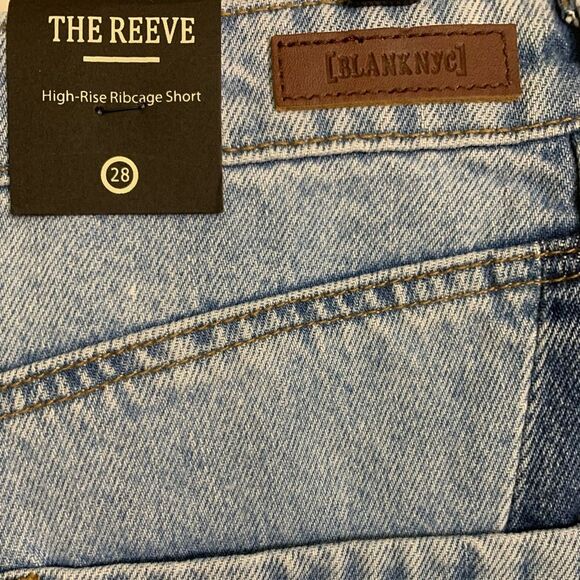 NWT BLANK NYC The Reeve High Rise Ribcage Short - Size 28 - Picture 5 of 7